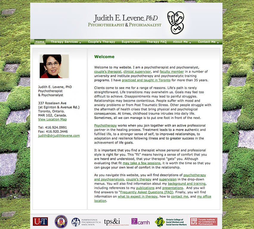 Judith Levene, Toronto Therapist