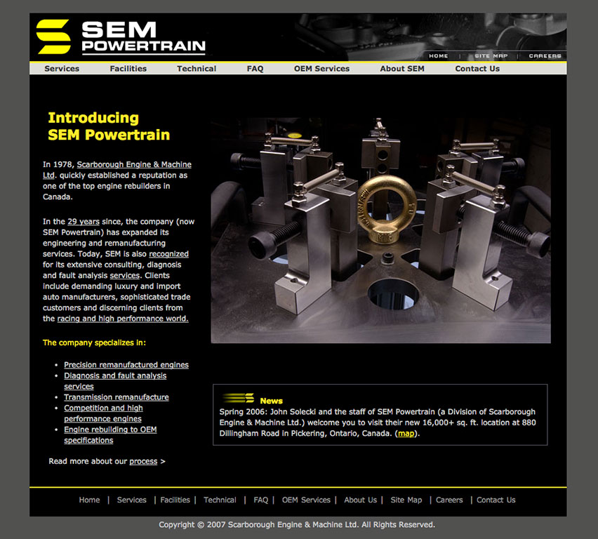 SEM Powertrain Engine building