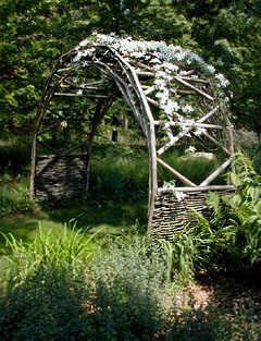 Apple Arch - at Jack Lenor Lasen's Longhouse Reserve