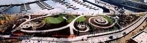 Toronto Music Garden from above - photo by  Harbourfront Centre