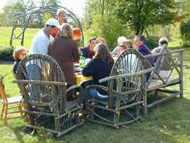 Sunday lunch at the Willow Workshop